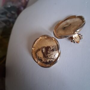 Elegant Gold Clip-On Earrings